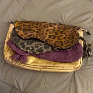 Multi pattern/color large clutch purse